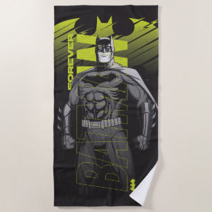 Forever Batman Power Up Character Art Beach Towel