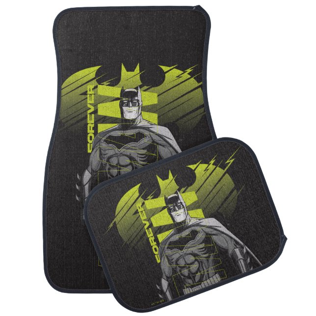 Forever Batman Power Up Character Art Car Floor Mat (Set)