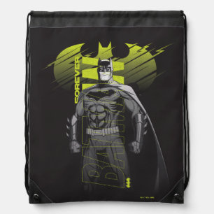 Forever Batman Power Up Character Art Drawstring Bag