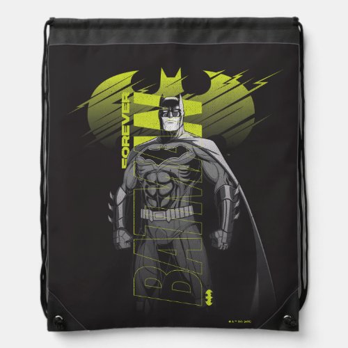 Forever Batman Power Up Character Art Drawstring Bag