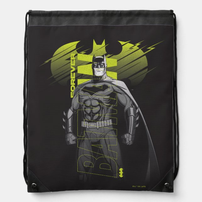 Forever Batman Power Up Character Art Drawstring Bag (Front)