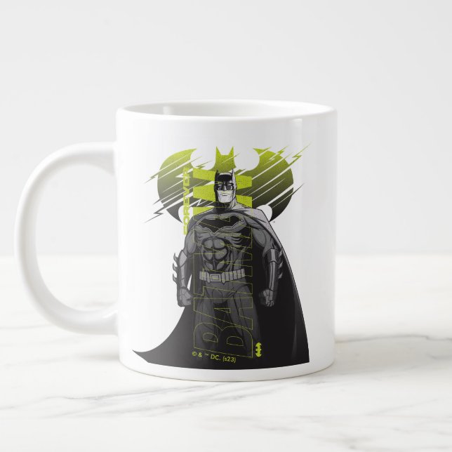 Forever Batman Power Up Character Art Giant Coffee Mug (Left)