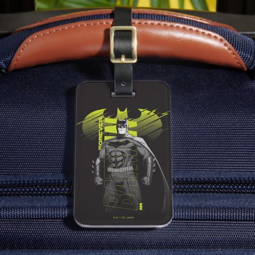 Forever Batman Power Up Character Art Luggage Tag