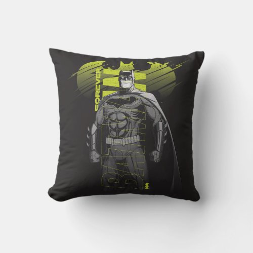 Forever Batman Power Up Character Art Throw Pillow