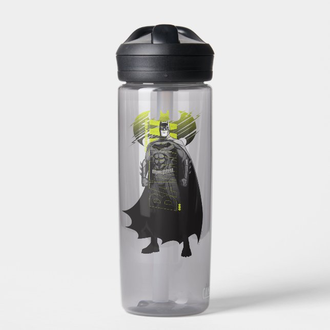 Forever Batman Power Up Character Art Water Bottle (Front)