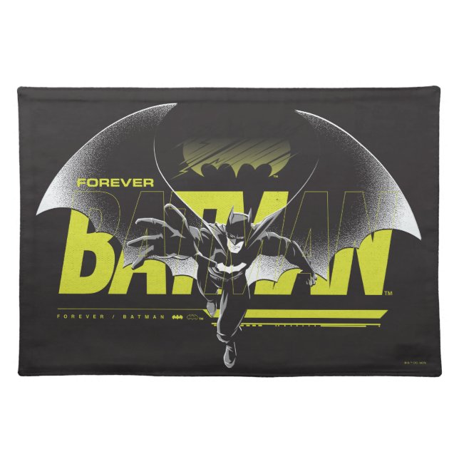 Forever Batman Reaching Graphic Cloth Placemat (Front)