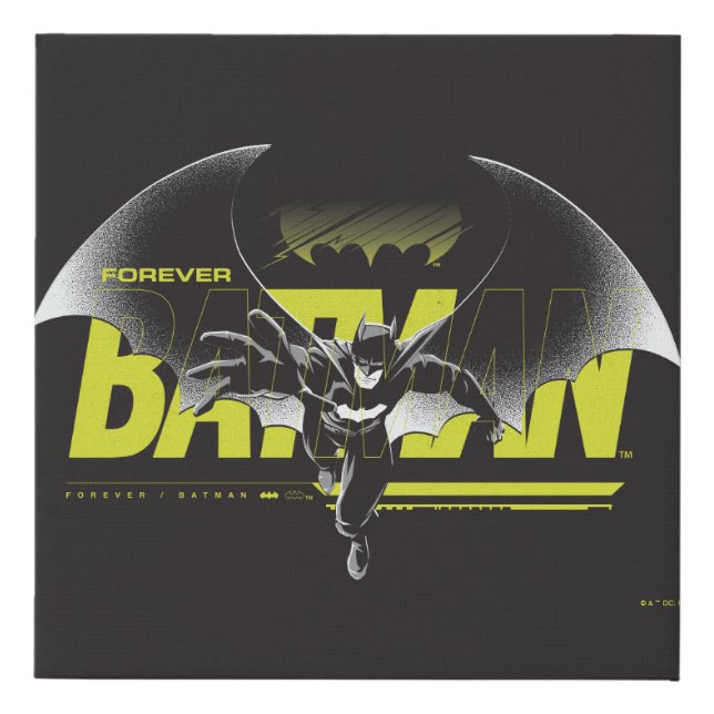 Forever Batman Reaching Graphic Faux Canvas Print (Front)