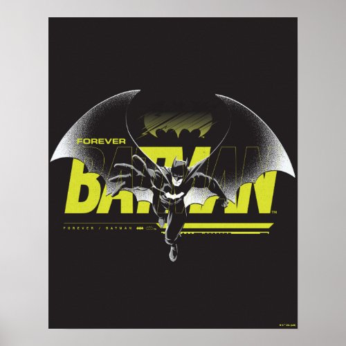 Forever Batman Reaching Graphic Poster