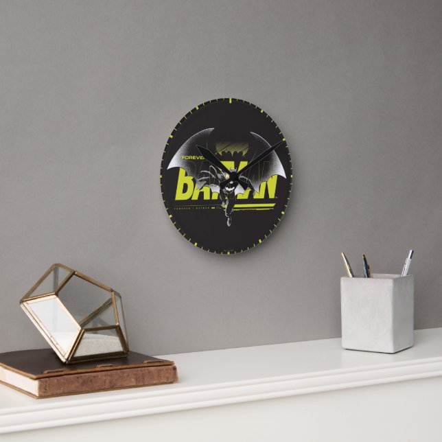 Forever Batman Reaching Graphic Round Clock (Office)