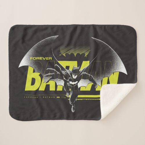 Forever Batman Reaching Graphic Sherpa Blanket