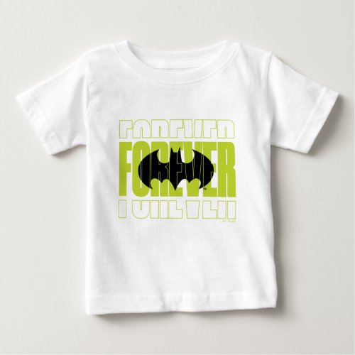Forever Batman Typography Symbol Graphic Baby T_Shirt