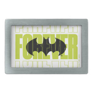 Forever Batman Typography Symbol Graphic Belt Buckle