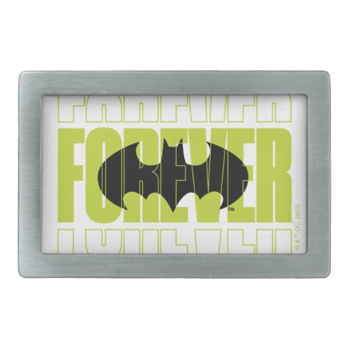 Forever Batman Typography Symbol Graphic Belt Buckle