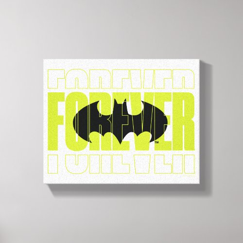 Forever Batman Typography Symbol Graphic Canvas Print