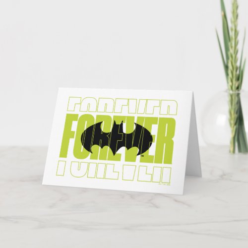 Forever Batman Typography Symbol Graphic Card
