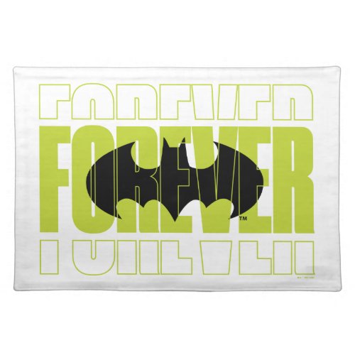 Forever Batman Typography Symbol Graphic Cloth Placemat