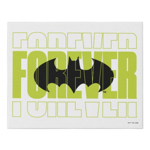 Forever Batman Typography Symbol Graphic Faux Canvas Print