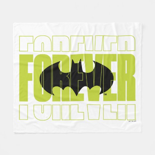 Forever Batman Typography Symbol Graphic Fleece Blanket