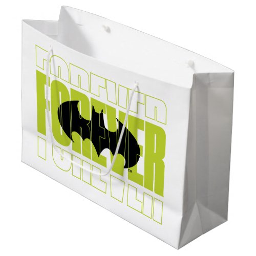 Forever Batman Typography Symbol Graphic Large Gift Bag