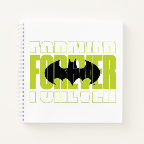 Forever Batman Typography Symbol Graphic Notebook