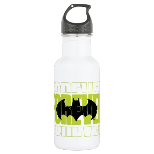 Forever Batman Typography Symbol Graphic Stainless Steel Water Bottle