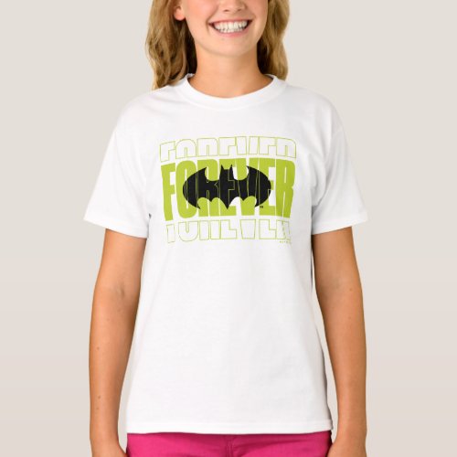 Forever Batman Typography Symbol Graphic T_Shirt