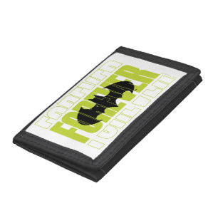 Forever Batman Typography Symbol Graphic Tri-fold Wallet