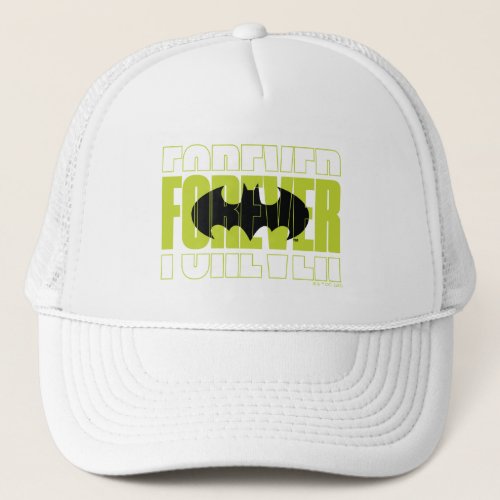 Forever Batman Typography Symbol Graphic Trucker Hat