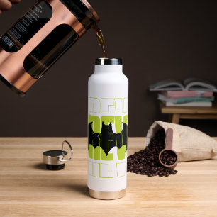 Forever Batman Typography Symbol Graphic Water Bottle