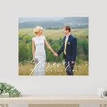 Forever Began Personalized Photo Wrapped Canvas<br><div class="desc">Preserve the precious moments with personalized wall decor. Makes a great gift!</div>