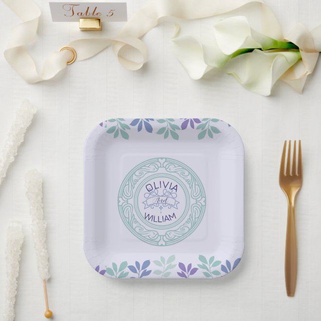 Forever Begins Here: A Wedding  Paper Plates (Wedding)