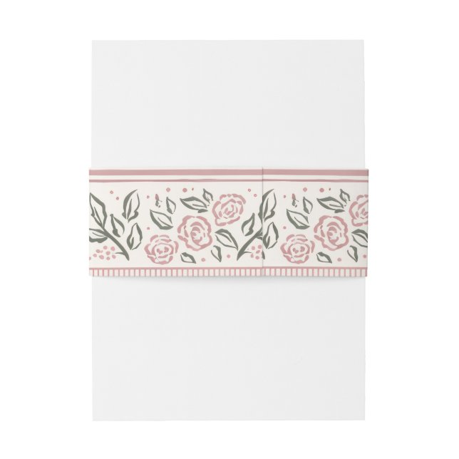 Forever Begins Today Invitation Belly Band (Back Example)