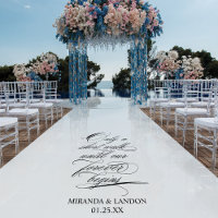 Forever begins Wedding Aisle Entrance Floor Decals
