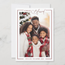 Forever Blessed Typography Holiday Card