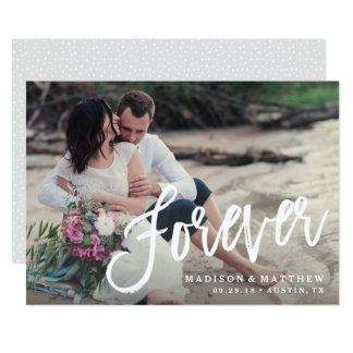 Forever Brushed Save the Date Announcement
