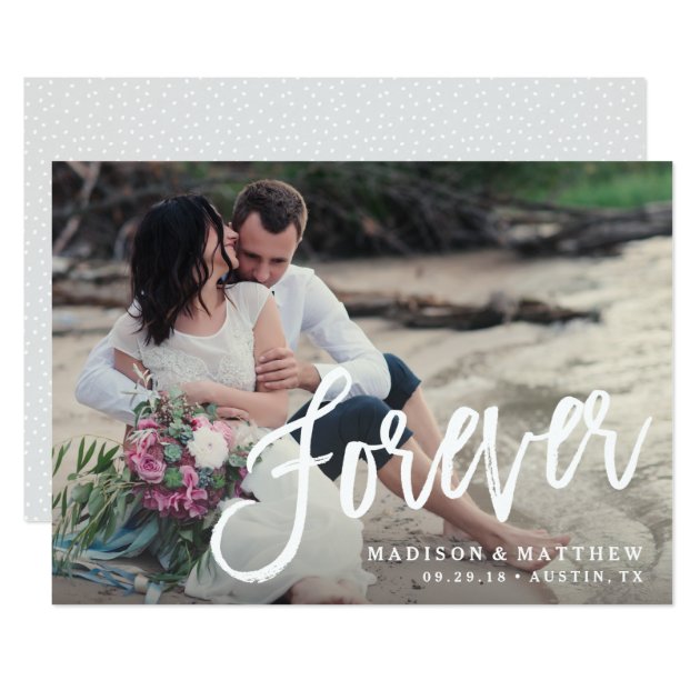 Forever Brushed Save The Date Announcement