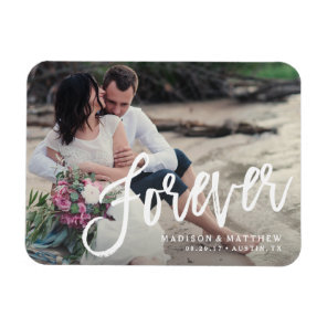 Forever Brushed Save the Date Magnet