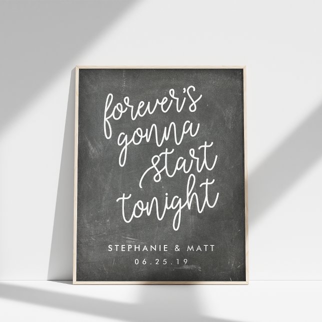Forever | Chalkboard Wedding Welcome Sign (Creator Uploaded)