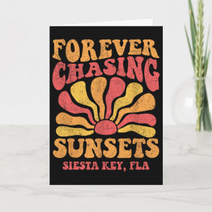 Forever Chasing Sunsets Siesta Key Beach Florida 7 Card