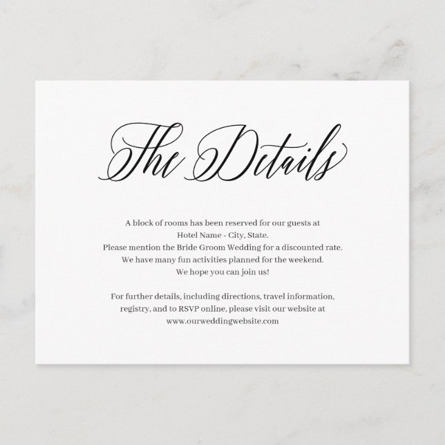 Forever Classic Editable Color Enclosure Card (Front)