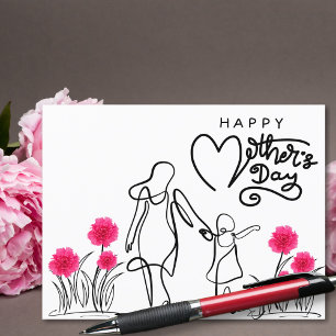 Forever Connected Celebrating Mom Holiday Postcard