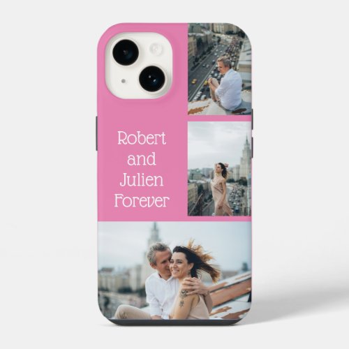 Forever couple with three couples photos  iPhone 14 case