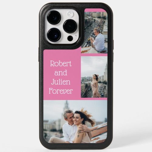 Forever couple with three photos OtterBox iPhone 14 pro max case