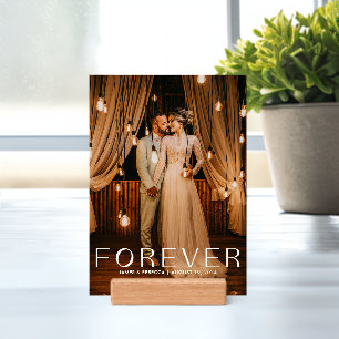 Forever Custom Wedding Date Family Keepsake Photo Holder
