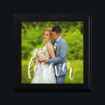 Forever Custom Wedding Gift Box<br><div class="desc">Celebrate forever with your custom wedding photos. Photo templates via Pixabay licensed under CC0 and must be replaced with your own photos</div>