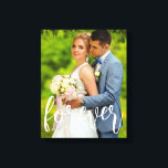 Forever Custom Wedding Photo Canvas Print<br><div class="desc">Celebrate forever with your custom wedding photo. Photo template via Pixabay licensed under CC0 and must be replaced with your own photo</div>