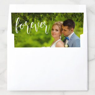 Forever Custom Wedding Photo Envelope Liner