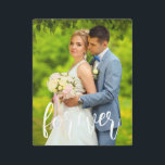 Forever Custom Wedding Photo Metal Print<br><div class="desc">Celebrate forever with your custom wedding photo. Photo template via Pixabay licensed under CC0 and must be replaced with your own photo</div>