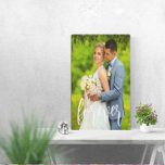 Forever Custom Wedding Photo Metal Print<br><div class="desc">Celebrate forever with your custom wedding photo. Photo template via Pixabay licensed under CC0 and must be replaced with your own photo</div>