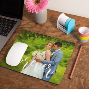 Forever Custom Wedding Photo Mouse Pad